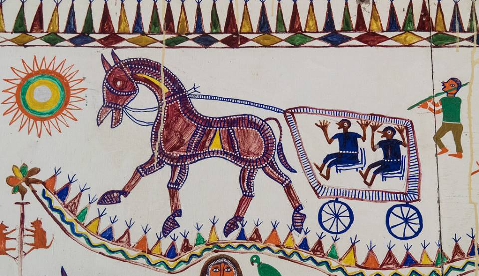 Pithora paintings from central Gujarat